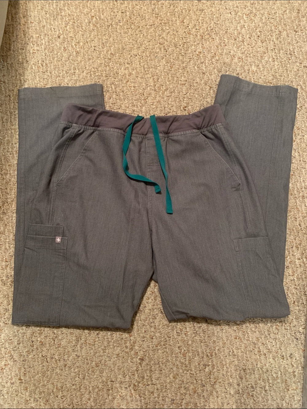 Figs mens Charcoal large scrub pants